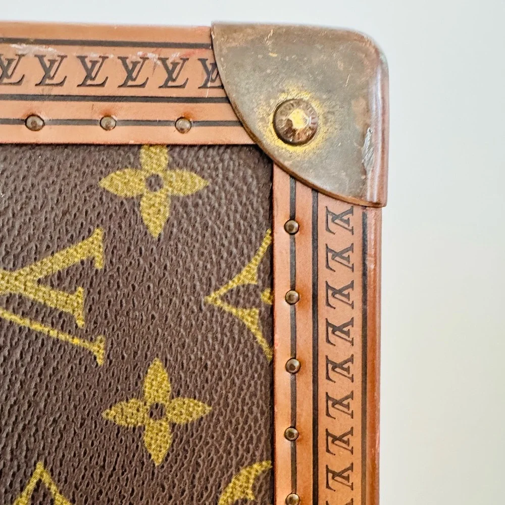 Authentic Louis Vuitton Alzer 65 Vintage Monogram Suitcase Trunk